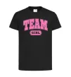 Детская футболка Girl team Черный фото