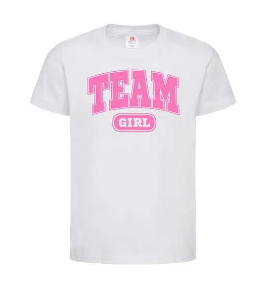 Детская футболка Girl team Белый фото