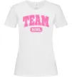 Женская футболка Girl team Белый фото