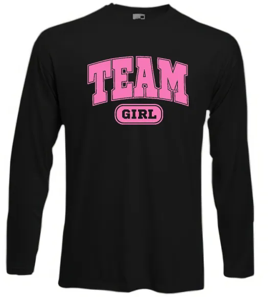 Лонгслив Girl team Черный фото