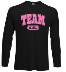 Лонгслив Pink or Blue I love you Черный фото