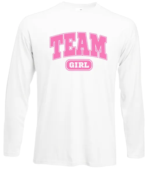 Лонгслив Girl team Белый фото