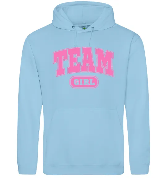 Мужская толстовка (худи) Girl team Голубой фото