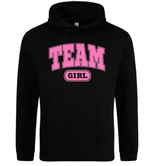 Женская толстовка (худи) Girl team Черный фото