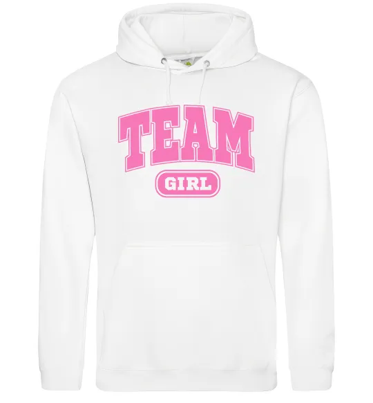 Женская толстовка (худи) Girl team Белый фото