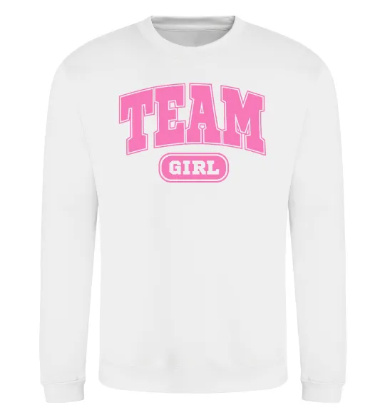 Свитшот Girl team Белый фото