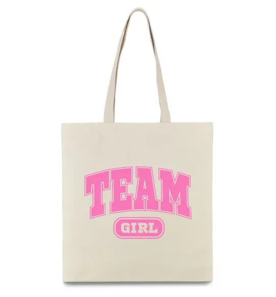 Эко-сумка Girl team Бежевый фото