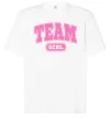Футболка Оверсайз Girl team Белый фото