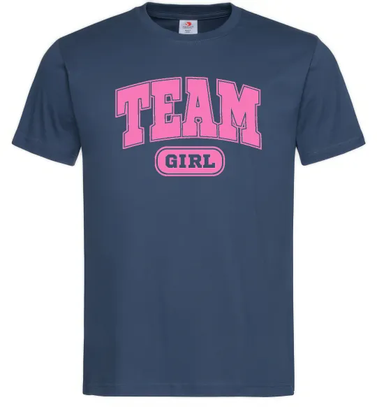 Мужская футболка Girl team Темно-синий фото