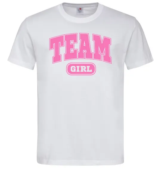 Мужская футболка Girl team Белый фото