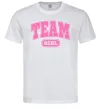 Мужская футболка Girl team Белый фото