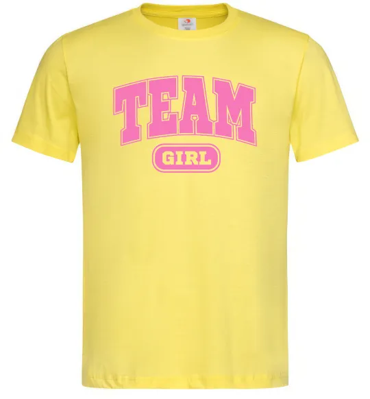 Мужская футболка Girl team Лимонный фото