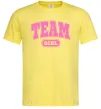Мужская футболка Girl team Лимонный фото