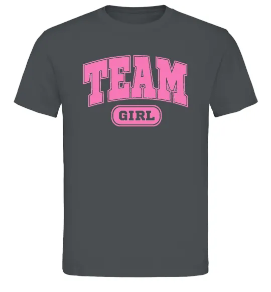 Мужская футболка Girl team Графит фото