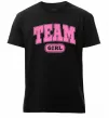 Мужская премиум футболка Girl team Черный фото
