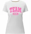 Женская премиум футболка Girl team Белый фото