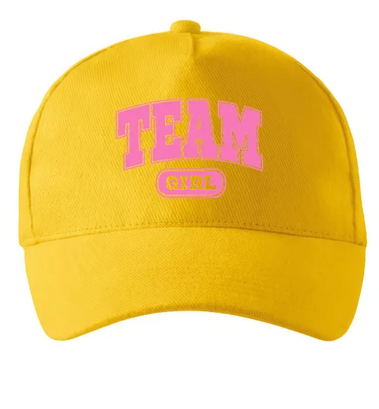 Кепка Girl team Солнечно желтый фото