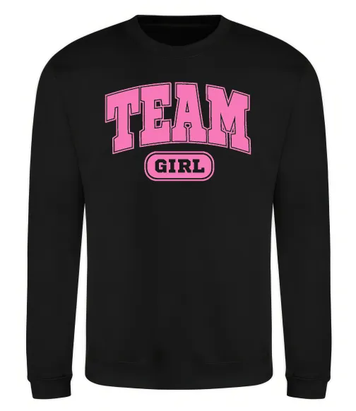 Свитшот Girl team Черный фото