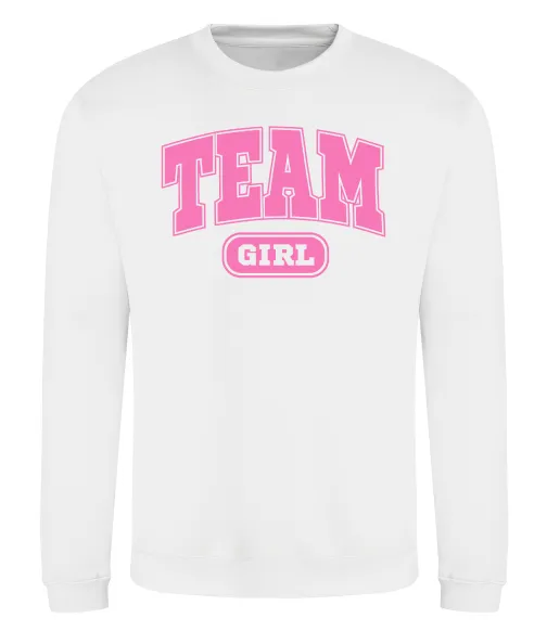 Свитшот Girl team Белый фото