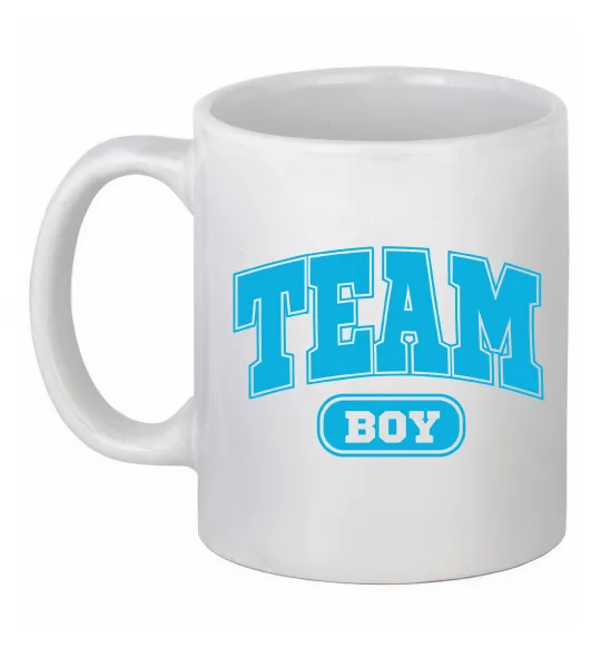 Чашка керамічна Boy team Білий фото