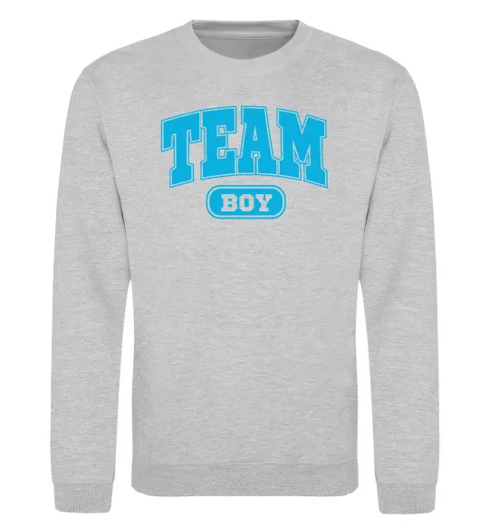 Свитшот Boy team Серый меланж фото
