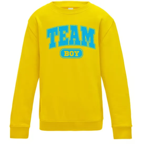 Детский Свитшот Boy team Солнечно желтый фото