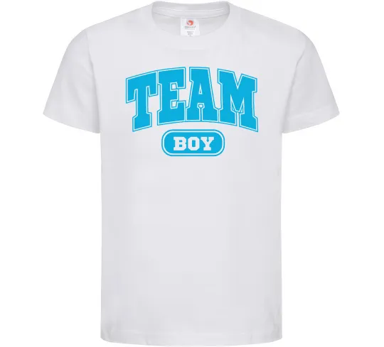 Детская футболка Boy team Белый фото