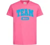 Детская футболка Boy team Ярко-розовый Детская футболка Boy team Ярко-розовый фото