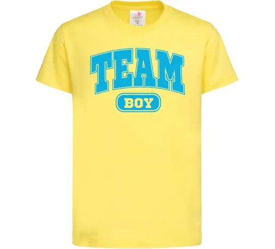 Детская футболка Boy team Лимонный фото