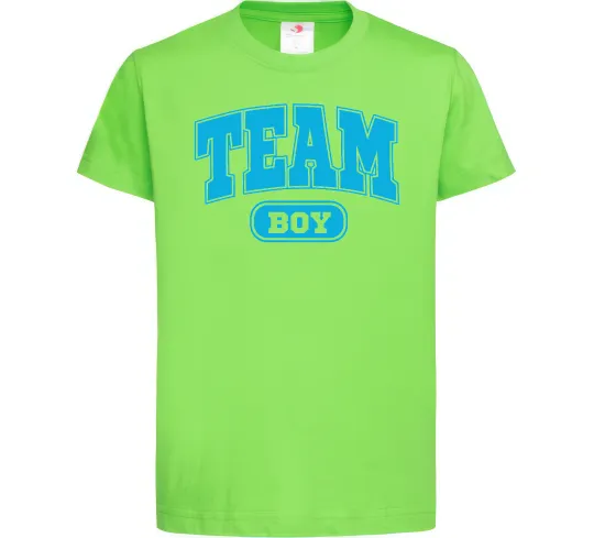 Детская футболка Boy team Лаймовый фото