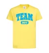 Детская футболка Boy team Лимонный Детская футболка Boy team Лимонный фото