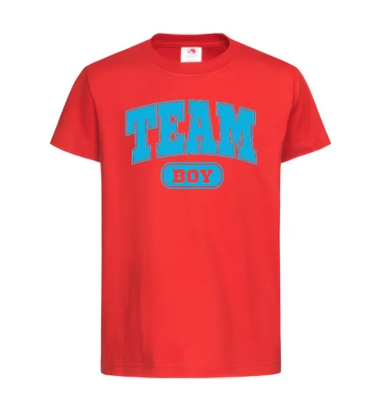 Детская футболка Boy team Красный фото