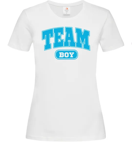 Женская футболка Boy team Белый фото