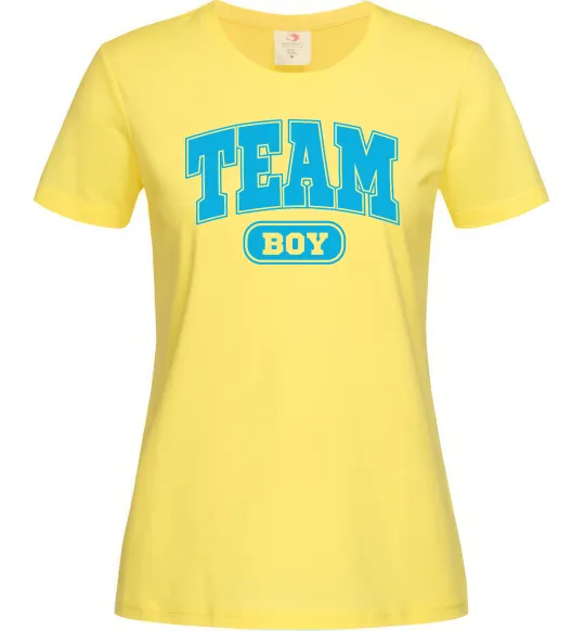 Женская футболка Boy team Лимонный фото