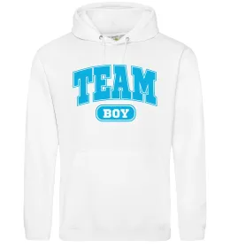 Женская толстовка (худи) Team boy Белый фото