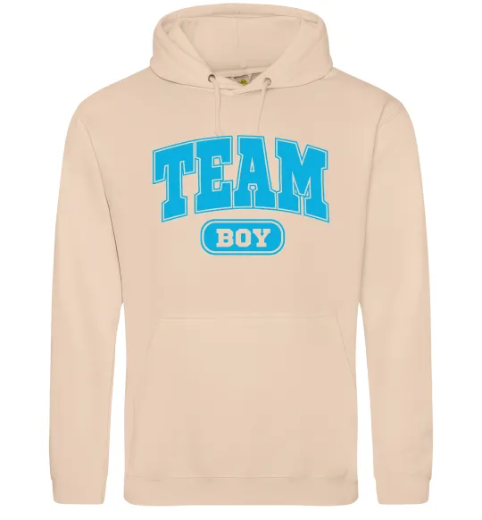Женская толстовка (худи) Boy team Песочный фото