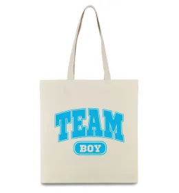 Эко-сумка Pink or Blue we love you Бежевый фото