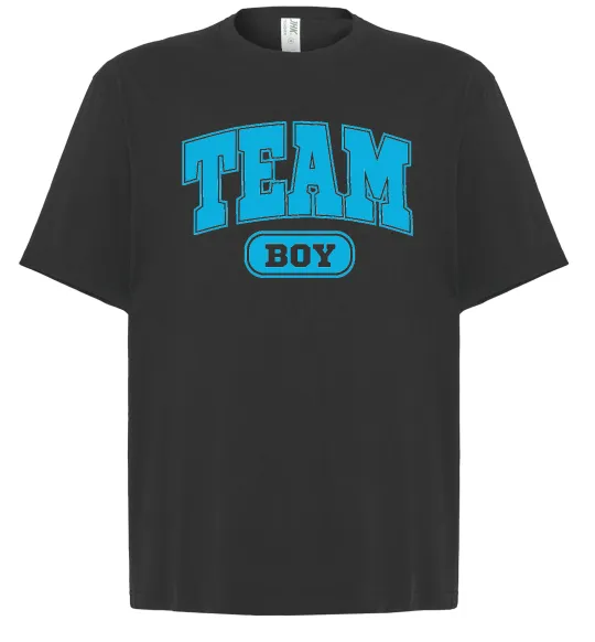Футболка Оверсайз Boy team Черный фото