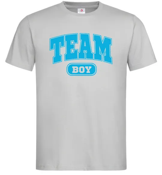 Мужская футболка Boy team Серый фото