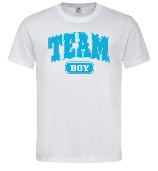 Мужская футболка Boy team Белый фото