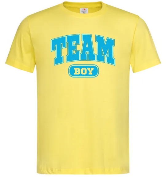 Мужская футболка Boy team Лимонный фото