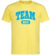 Мужская футболка Boy team Лимонный фото
