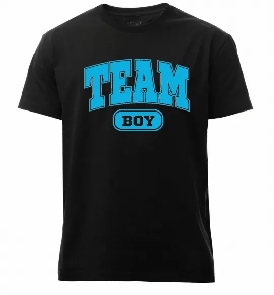 Мужская премиум футболка Boy team Черный фото