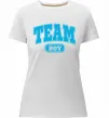 Женская премиум футболка Boy team Белый фото
