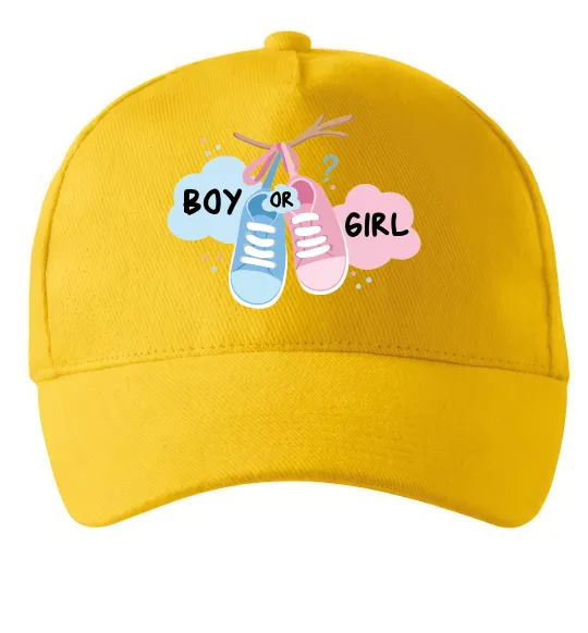 Кепка Boy or girl Солнечно желтый фото