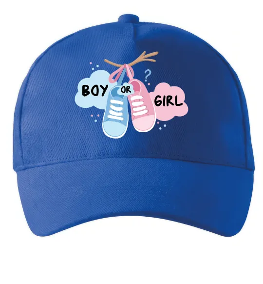 Кепка Boy or girl Ярко-синий фото