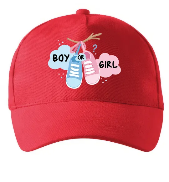 Кепка Boy or girl Красный фото