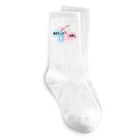 Носки Pink or Blue we love you Белый фото