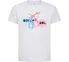 Детская футболка Boy or girl Белый фото