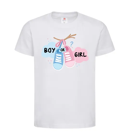 Детская футболка Boy or girl Белый фото